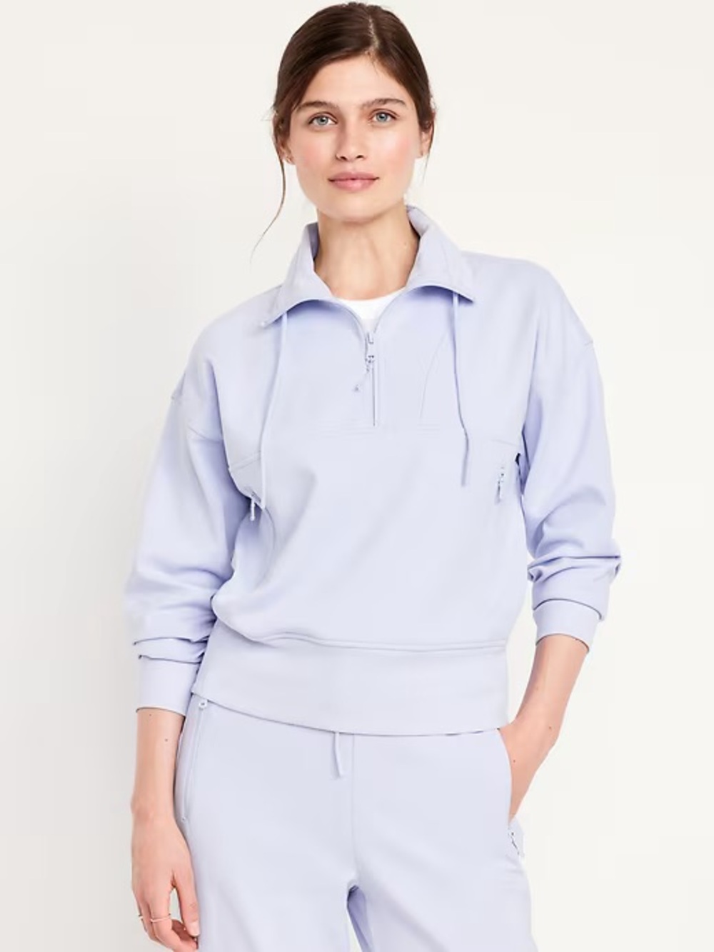 Old Navy Orchid Tint Dynamic Fleece Half Zip